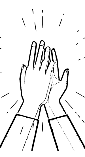 Thank you icon 300 x 550